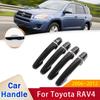 Для Toyota RAV4 2006~2012 XA30 Набор накладок на ручки дверей 2007 2008 2009 2010 2011 Автомобильные чехлы Аксессуары Наклейки Автостайлинг