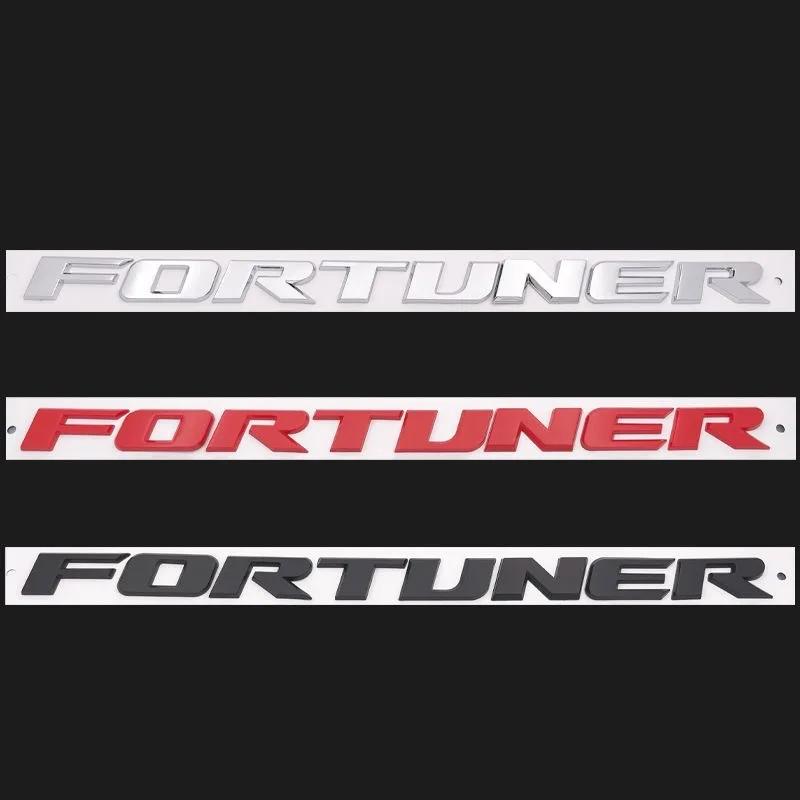wqctu10 3D ABS  FORTUNER Letters Emblem Stickers for Toyota Fortuner Car Front Hood Bonnet Grill Trunk Badge Modification Accessories