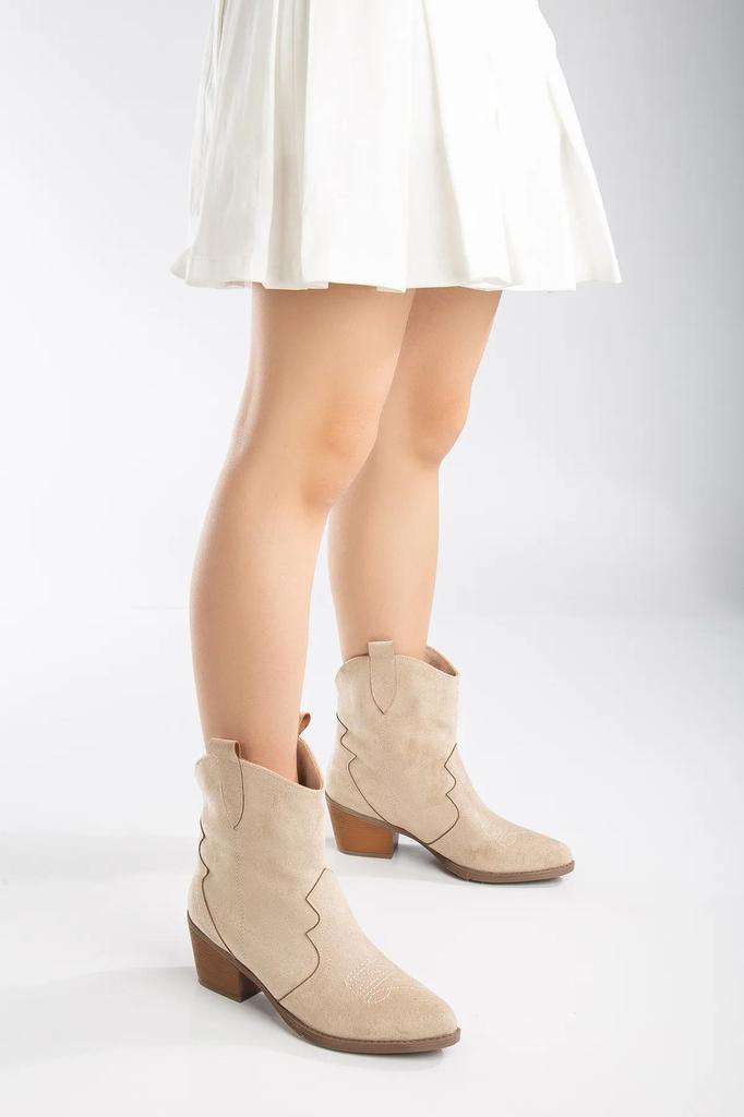 Норковые каменные кремовые бежевые матовые замшевые ковбойские сапоги в стиле вестерн, женские ботинки Женская модная повседневная обувь Водонепроницаемая зимняя обувь Снегоступы