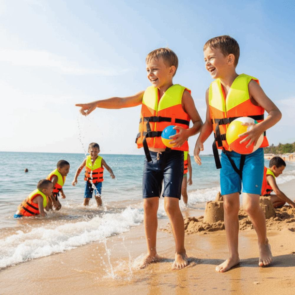 Large Buoyancy Child Buoyancy Vest with Whistle Life Vest Jacket Baby Swimming Jackets Fishing