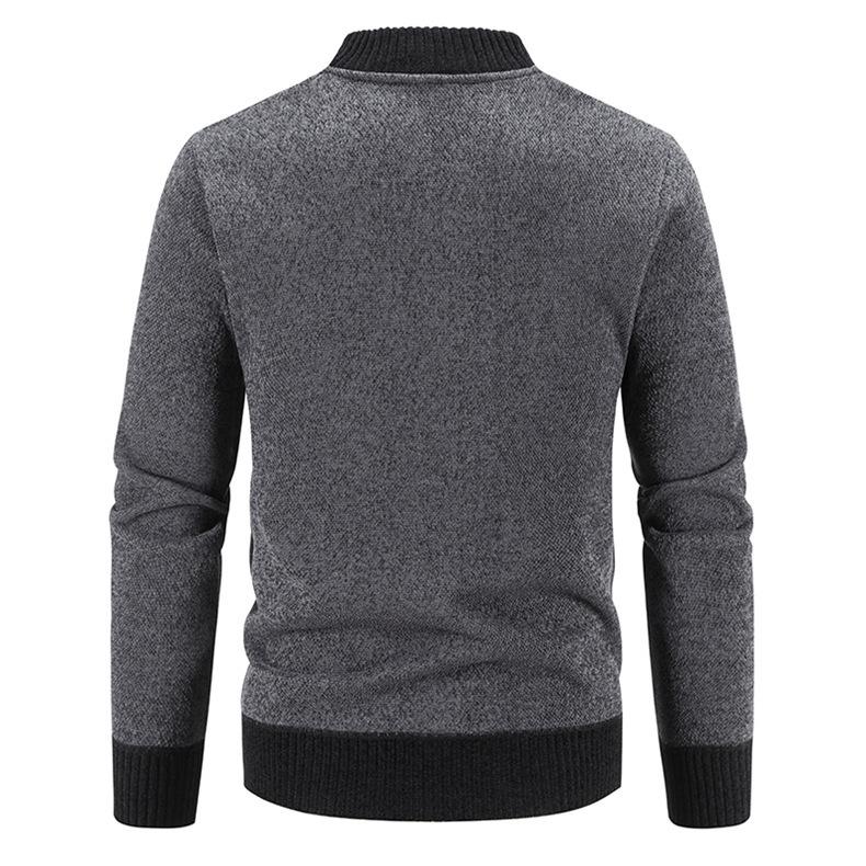 Осенне-зимние вязаные свитера-куртки Мужские уличные толстовки Мужское пальто