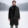 В наличии: Мужское ретро однобортное длинное шерстяное пальто - Коллекция Осень/Зима