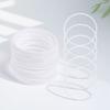 30Pcs White 6Cm Plastic Dreamcatcher Rings DIY Craft Kit for Handmade Wall Art Mandalas Home Decor Dreamcatcher Circle