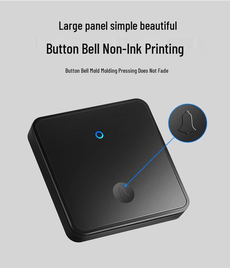 Wireless Home Doorbell, Self-Powered, Ultra-Long Range, No-Drill, 86 Type Design, Outdoor, Includes Elderly Call Button, One-to-Two System