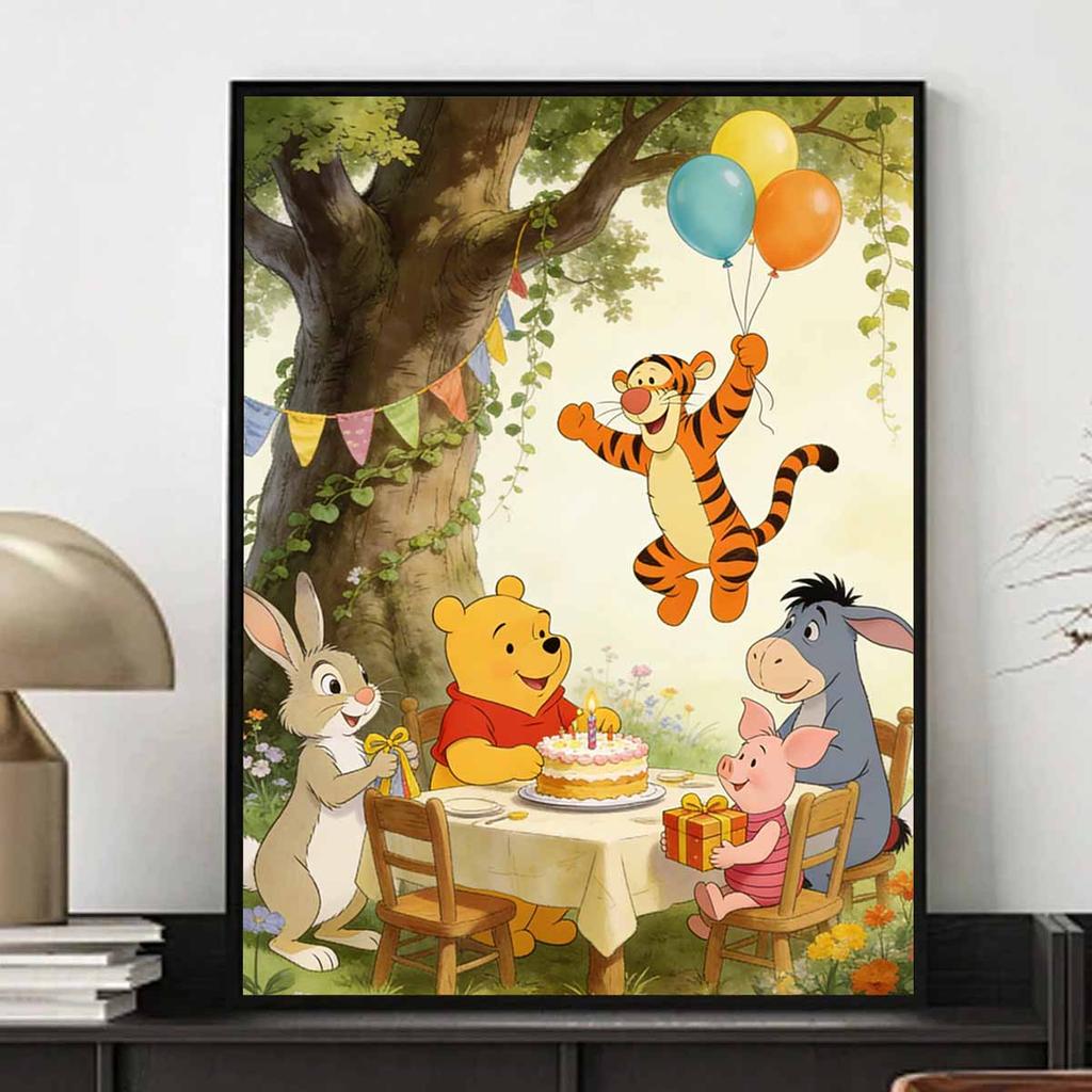 Disney Winnie the Pooh and friends birthday party diamond painting art kit hand painting diy5D home decoration