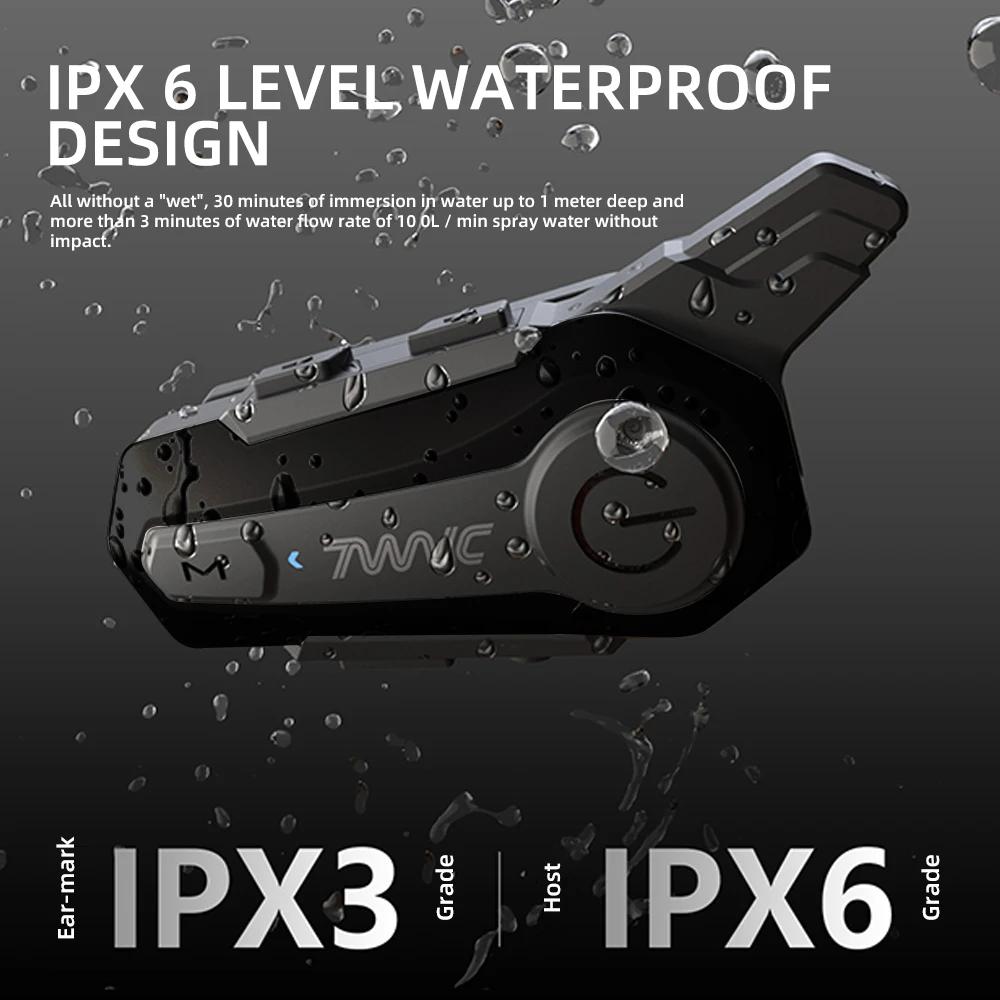 X1Plus мотоциклетный шлем интерком Bluetooth 5.0 гарнитура для 2 мотоциклистов 1000 м расстояние интеркома беспроводная связь рация