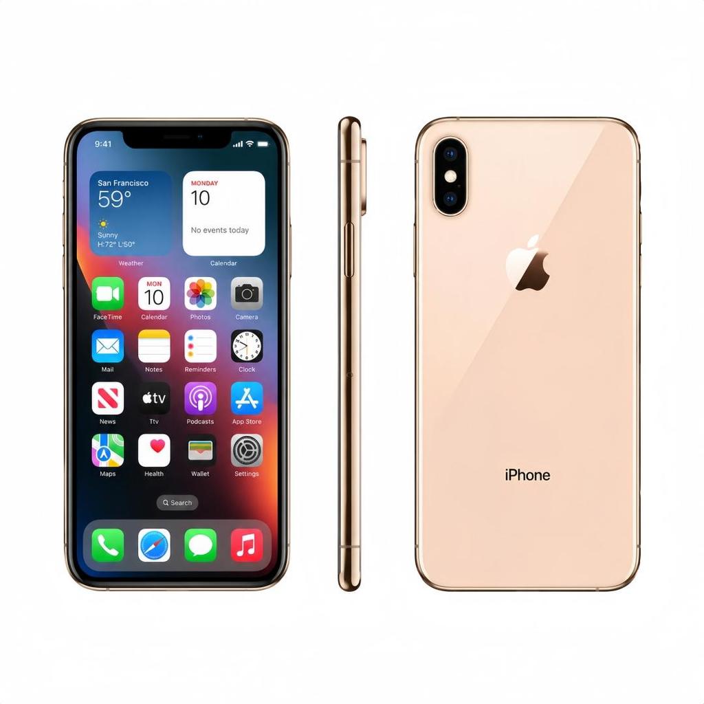 Восстановленный Apple iPhone Xs Max 256 ГБ Золотой/Серебристый/Космический Серый Разблокированный Смартфон – 6,5-дюймовый Super Retina OLED, A12 Bionic, Face ID, Двойная 12 Мп Камера