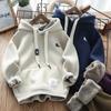 Autumn Winter Boy's Thick Hooded Sweatshirt Children Warm Thicken Hoodies Kids Daily Casual Plus Velvet Coat Teens Clothing
