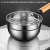 Multipurpose Soup Ladle Wooden Handle Water Spoon Small Saucepan Water Scoops  for Flower Watering