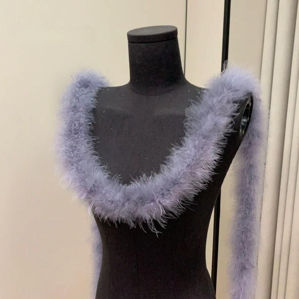 Декоративная полоса 2 метра Манжетная полоса Искусственный мех Пушистая отделка DIY Одежда Шитье Домашний декор Искусственный мех Декорация