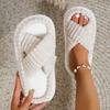 Slippers Women, Four Seasons Indoor Home Shoes, Soft Bottom Home Outside Slippers, Thick-soled Slippers, Cotton Slippers