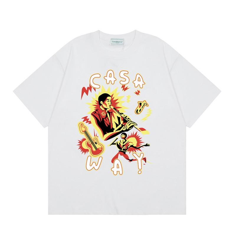 Streetwear Graphic T-Shirt Men Women Loose Fit Short Sleeve Cotton Tee