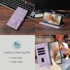 For Samsung Galaxy A35 5G Case Imprinted Feather PU Leather Wallet Phone Cover with Wrist Strap