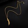 Jeshayuan Imam Ali Sword Dhul-fiqar Necklace Islamic Arabic Art Islam Muslim Zolfiqar Arabic Calligraphy Men Amulet Jewelry