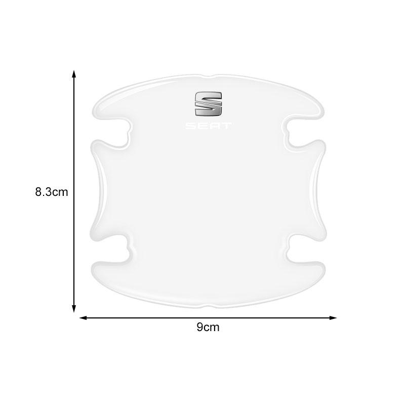 Защитная полоса от столкновений для кузова автомобиля, наклейка для защиты от царапин на чашу ручки двери автомобиля для Seat Leon FR Altea Ibiza Toledo Cordoba Arona Ateca Alhambra