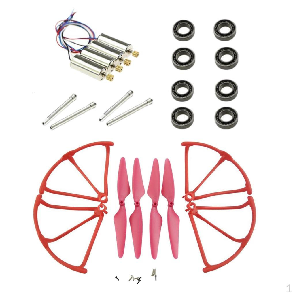 Propeller + Bumper Bearing Shafts for X4 H502S H502E H507A (Red / Green Black)