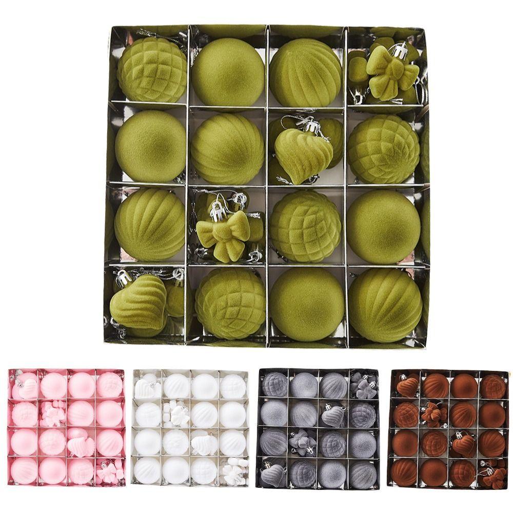 32 шт./набор Рождественские шары Рождественская елка Подвеска 6 см Рождественское украшение Набор рождественских шаров