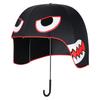 Helmet Umbrella Cartoon Pattern 10 Ribs UV Resistance Long Handle Sun Rain Umbrella Black Height