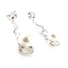 Les Trésors De Lily [I9851] - Белые серебряные серьги «Перла»