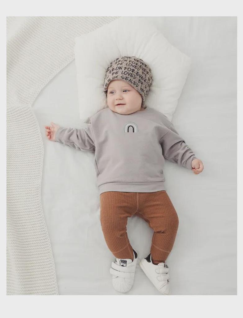 Stylish Baby Casual Round Neck Sweater for Boys & Girls - Autumn Pullover