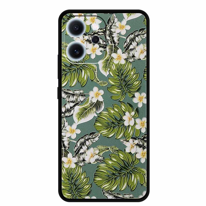 Cartoon Phone Case For Oppo Reno15 F Soft TPU Silicone Protector Relief Flower Emboss 3D Cover Funda Reno15F 15F Bumper Shield