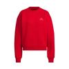 Casual Series Reversible Knit Pullover Crewneck Comfortable Sweatshirt Women Sweatshirt Energy-Red JZ1640