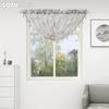 1 предмет LOZUJOJU свежий и универсальный пасторальный стиль белый фон с принтом балдахин дизайн окна декоративная занавеска тюлевая занавеска