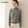 Fanzhen Women's Thickened Semi-High Neck Cashmere Blend Sweater