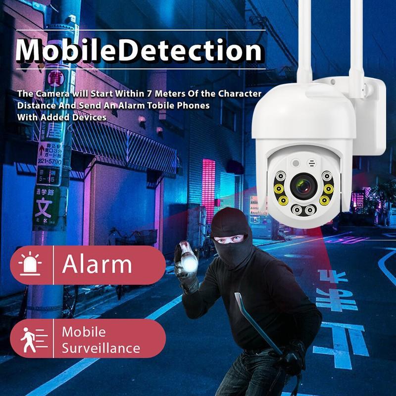 Беспроводная камера Wi-Fi 5 ГГц и 2,4 ГГц, 8 светодиодов, инфракрасная веб-камера ночного видения, водонепроницаемая купольная видеокамера наблюдения, поддерживает голосовую связь в режиме реального времени