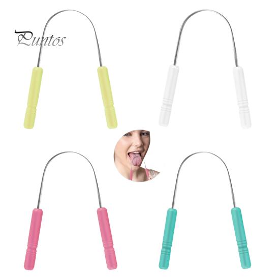 2 шт. скребок для языка из нержавеющей стали U-образный очиститель для покрытия языка для детей и взрослых, портативный скребок для удаления неприятного запаха изо рта