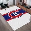 Квадратный ковер с фланелевым узором Montreal Canadiens, Ковер для гостиной, спальни, дивана, игровой комнаты, Нескользящий коврик для пола