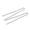 50Pcs Hair Sticks Silver Color Plated U Shape Hair Pins Needles Base for DIY Making Women Bride Jewelry Head Jewelry