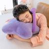 Green Star Cushion One-eyed Monster Expression Cushion Funny Cute Long Legs Plush Toy Creative Doll Girl