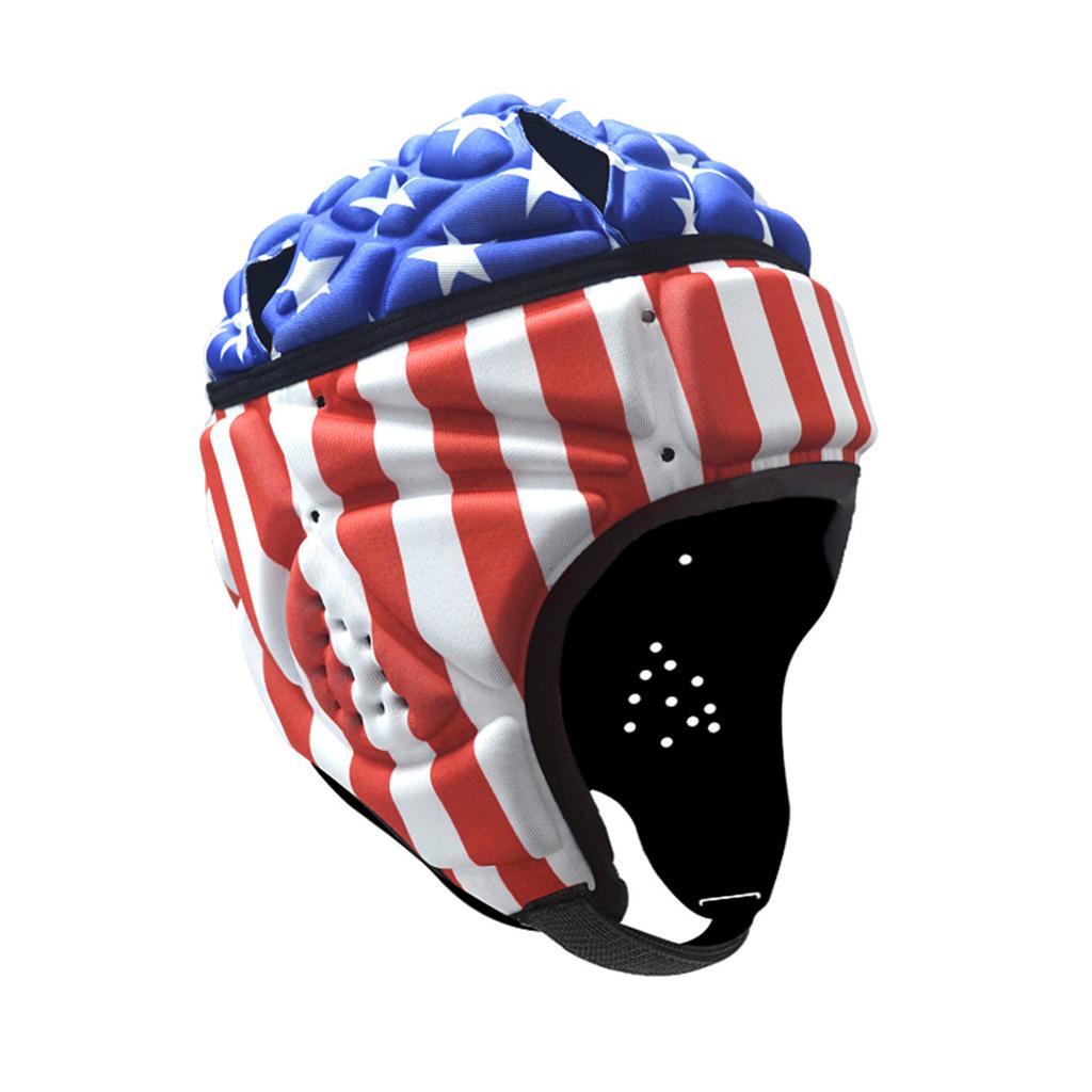 Soft Shell Flag Football Helmet Rugby Helmet Shell Soft Padded Headgear Adjustable Head Protector For Hockey Football