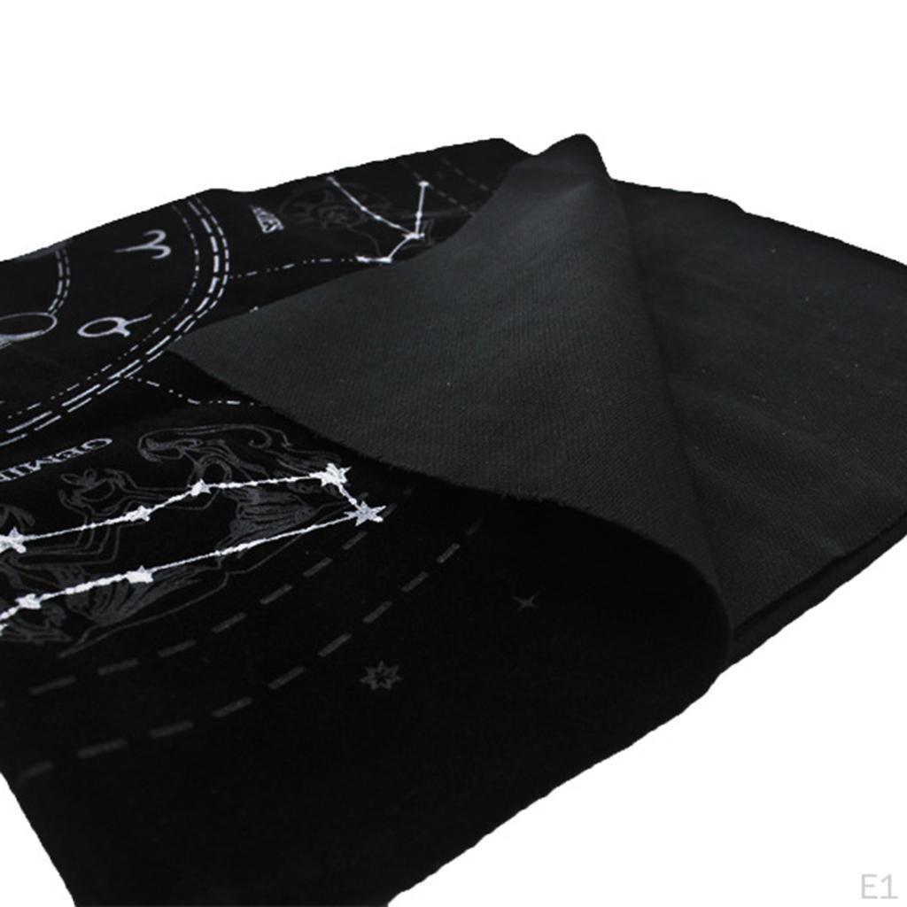 12 карт созвездий, скатерть для гадания, бархатная тканевая доска для алтаря, 19 дюймов