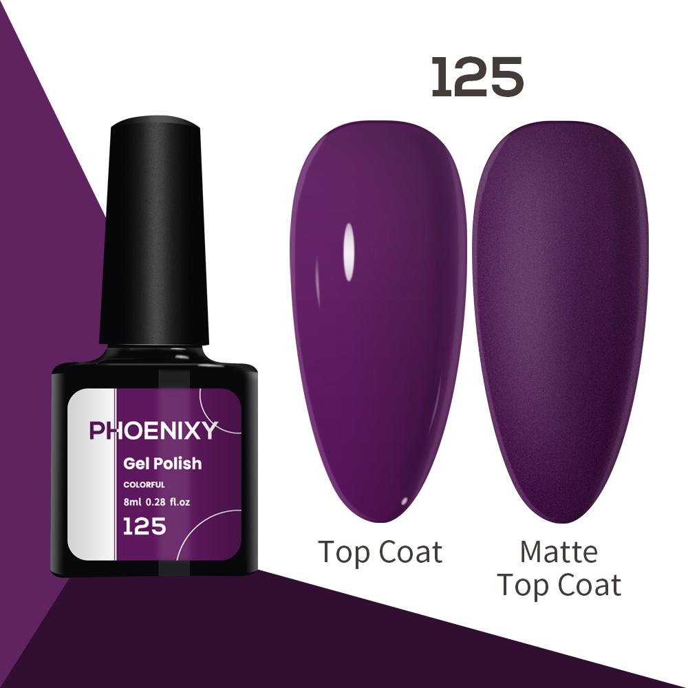 Лак для ногтей PHOENIXY, 8 мл, УФ-светодиодный гибридный лак для дизайна ногтей, гель-лайнер для маникюра, полупостоянная основа, верхнее покрытие, гель с блестками, блестящие цвета, гель