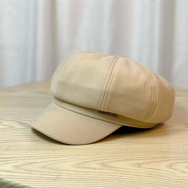 Новая восьмиугольная шляпа для женщин на осень и зиму, британский берет, для маленькой окружности головы, в японском стиле, литературная кепка с козырьком, шляпа художника