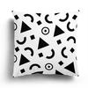 Nordic Autumn Black and White Simple Printed Sofa Cushion Cover Pillowcase Home Party Car Bedding