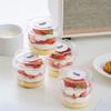 50PCS Plastic Material Salad Cups Transparent Bowl Dessert Cups Yogurt Cup  Coconut Milk Jelly