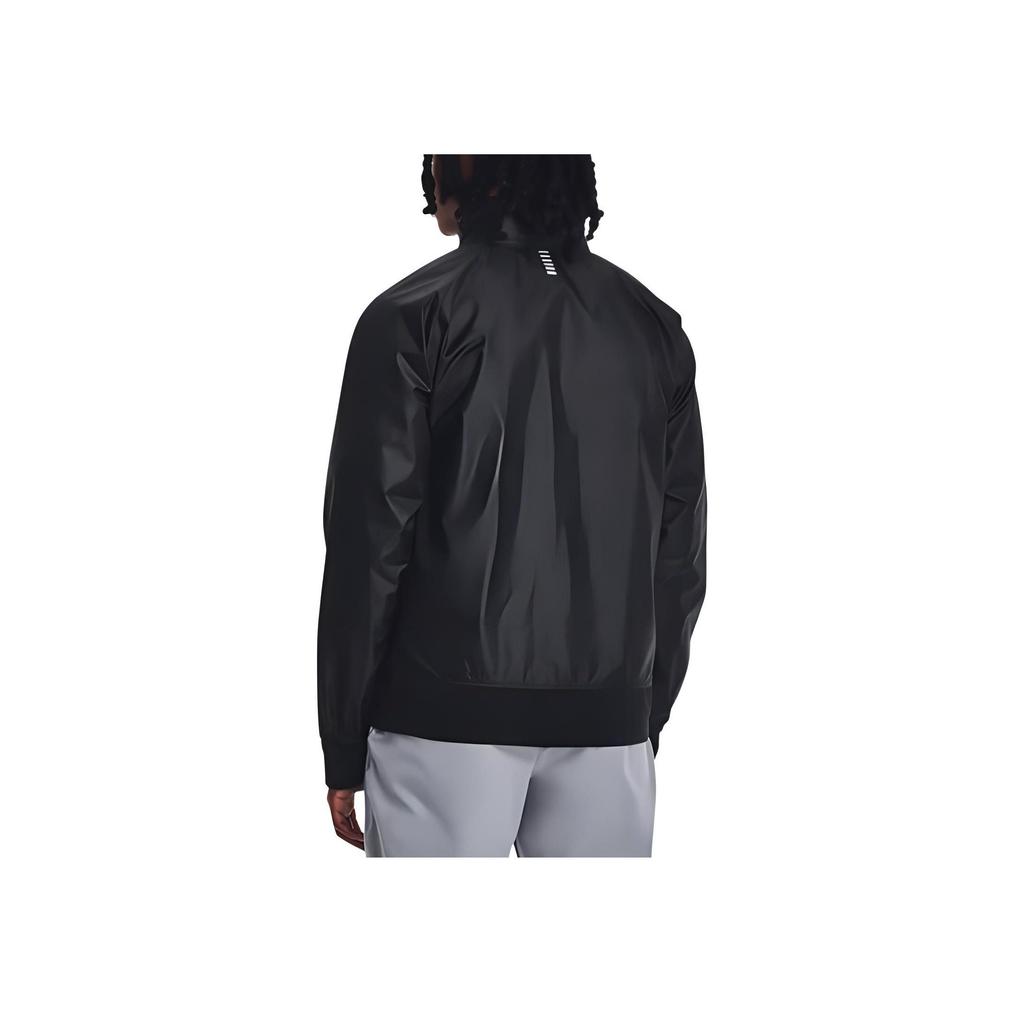 Under Armour Мужская куртка с молнией и воротником-стойкой Launch Solid Черная 1380868-001