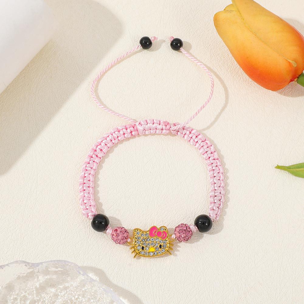 Ручная цепочка Hello Kitty с геометрическим дизайном для подарка, сувенир для путешествий