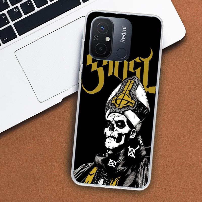 Ghost Papa Emeritus Phone Case For Xiaomi Redmi 12 12C 10 10C 10A 9T 9C 9A 9 8 8A 7 7A 6 6A K20 K30 K40 Pro S2 Fundas Cover