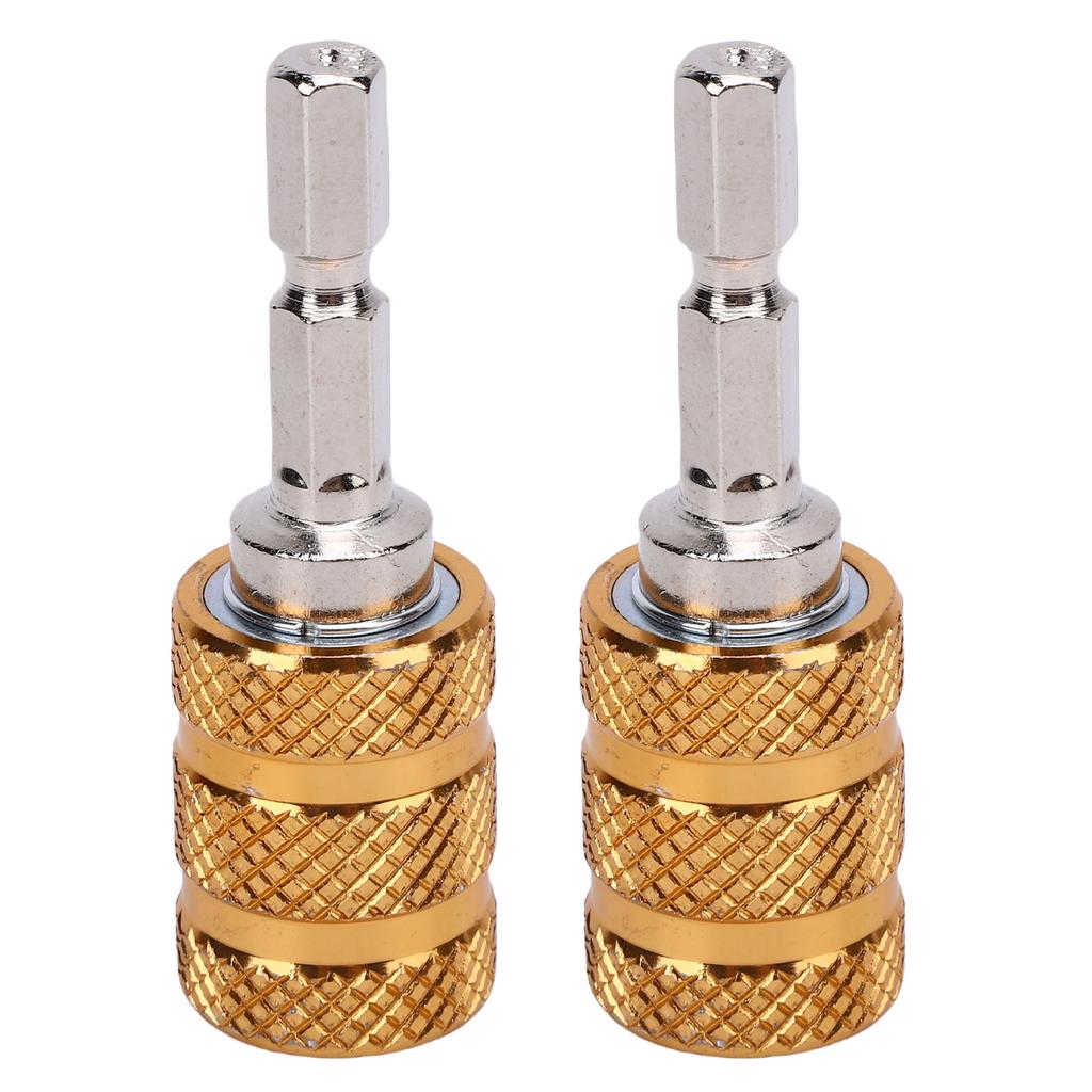 2PCS Electric Drill Bit Adapter Multifunctional User Friendly Hex Shank Self Locking Drill Bit Adapter Converter