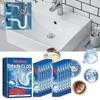 Drain Clogging Removal Powder (12pcs) Kitchen Grease Toilet Cleaning Sewer Clogging Dissolving Unclogging Agent