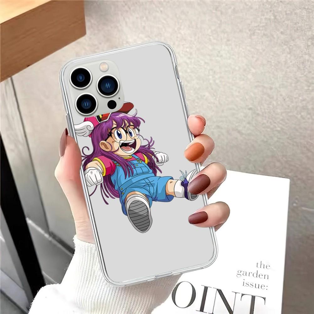 Чехол для телефона Dr Slump Arale для iPhone 15 12 Mini 13 14 Pro XS Max X 11pro Max SE XR прозрачный