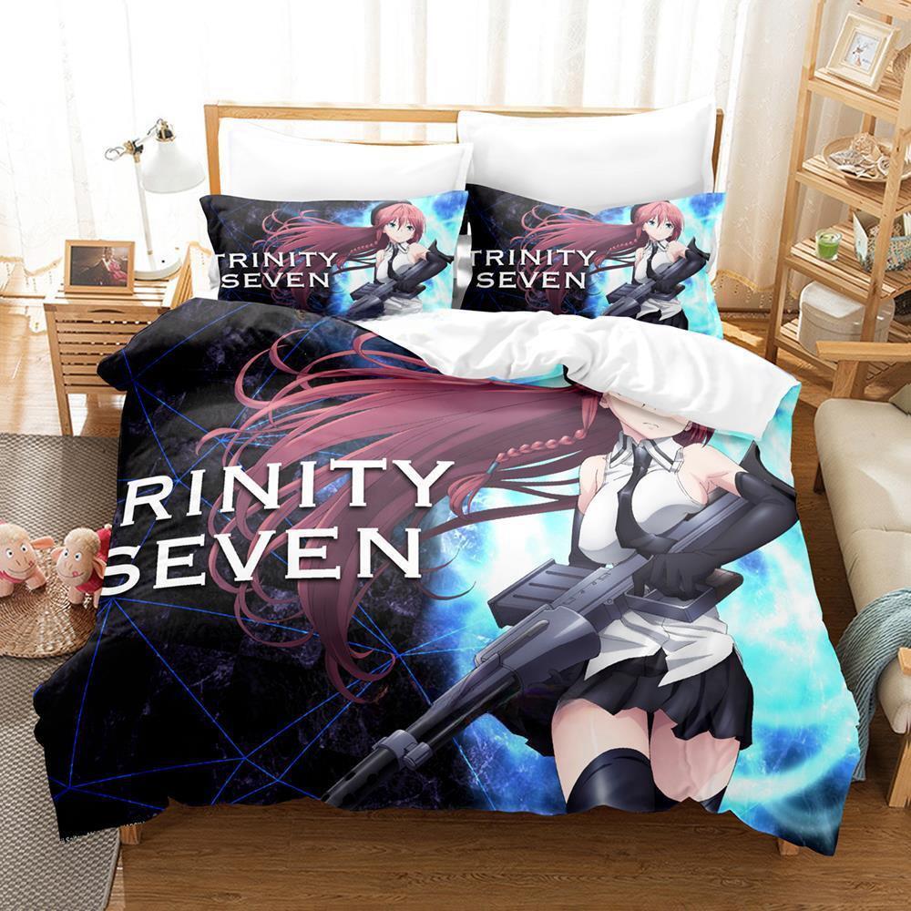Trinity Seven Bedding Collection Single Twin Full Queen King Size Bed Collection Adult Kid Bedroom Duvet Cover Collections Print Anime With Bed Lin