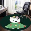 1pc Pup Tree Office Round Area Rug, Under Office Chairs Bedroom Living Room Home Decor, Room Deco