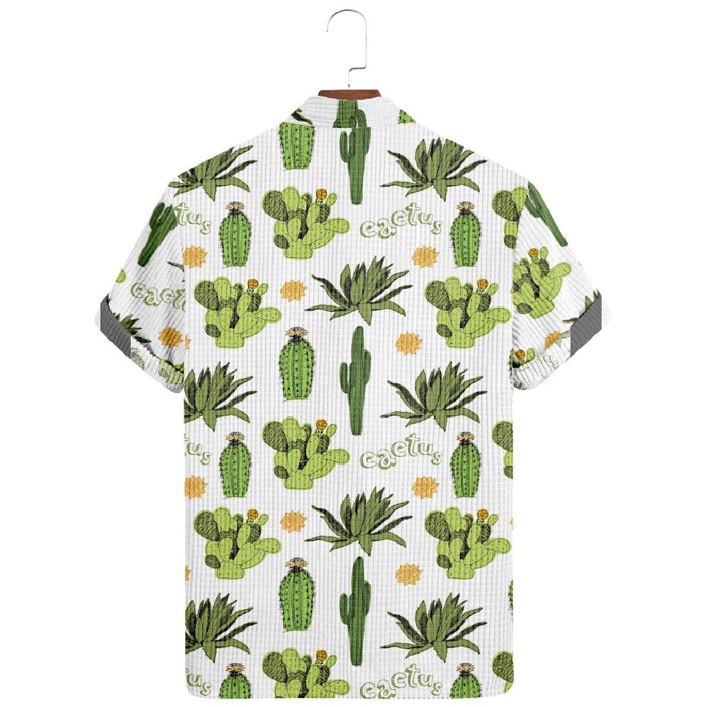 Мужские гавайские рубашки с короткими рукавами и пуговицами с принтом. Мужские повседневные модные рубашки с короткими рукавами.