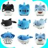5pcs Aphmau Meow Meows Cute Cartoon Cat Plush Toy 20cm Ocean Cat Worm Fish Worm