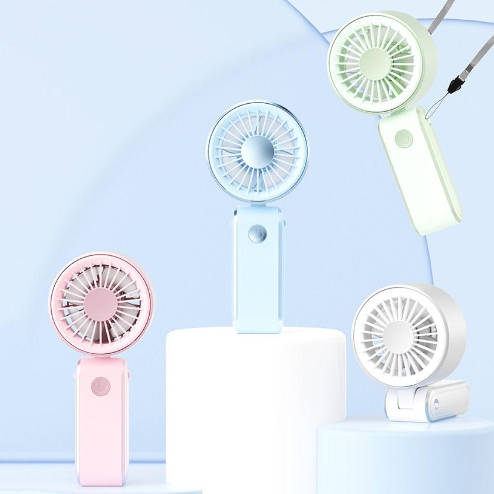 Quiet Operation Handheld Mini Fan 3 Speeds Neck Hanging Small Fan Portable Electric Fan Camping
